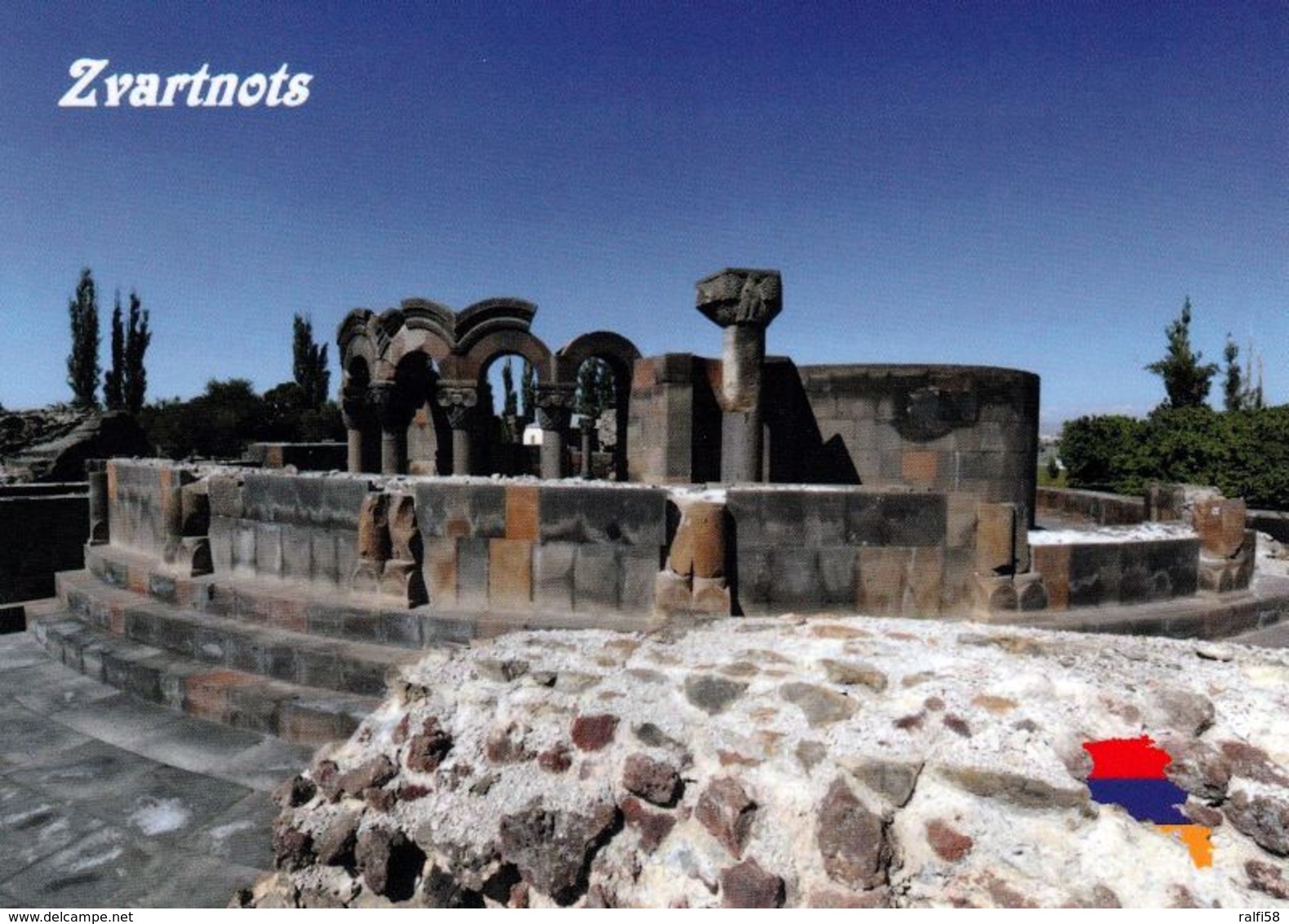 1 AK Armenien * Die Ruine Der Kathedrale In Svartnots - Erb. Im 7. Jh. Und Seit 2000 UNESCO Weltkulturerbe * - Armenien