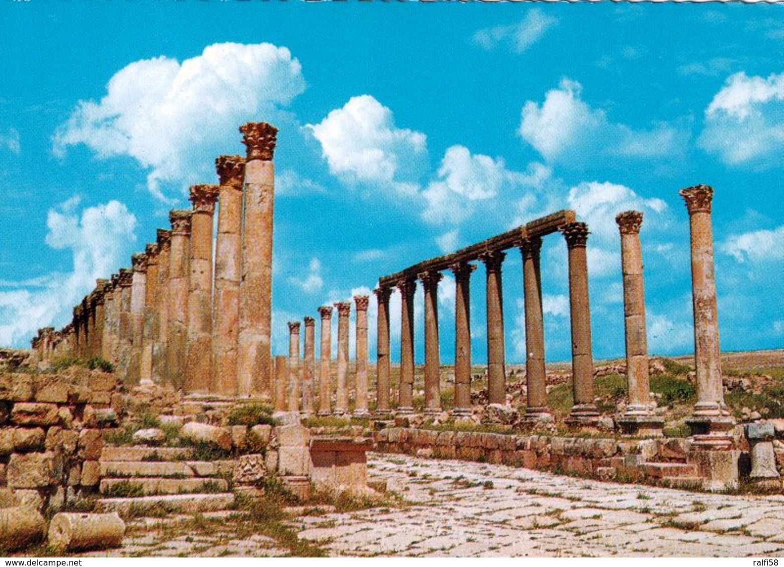 1 AK Jordanien Jordan * Säulenstraße Im Antiken Jerash (auch Gerasa) - Eine Antike Römische Stadt * - Jordanien