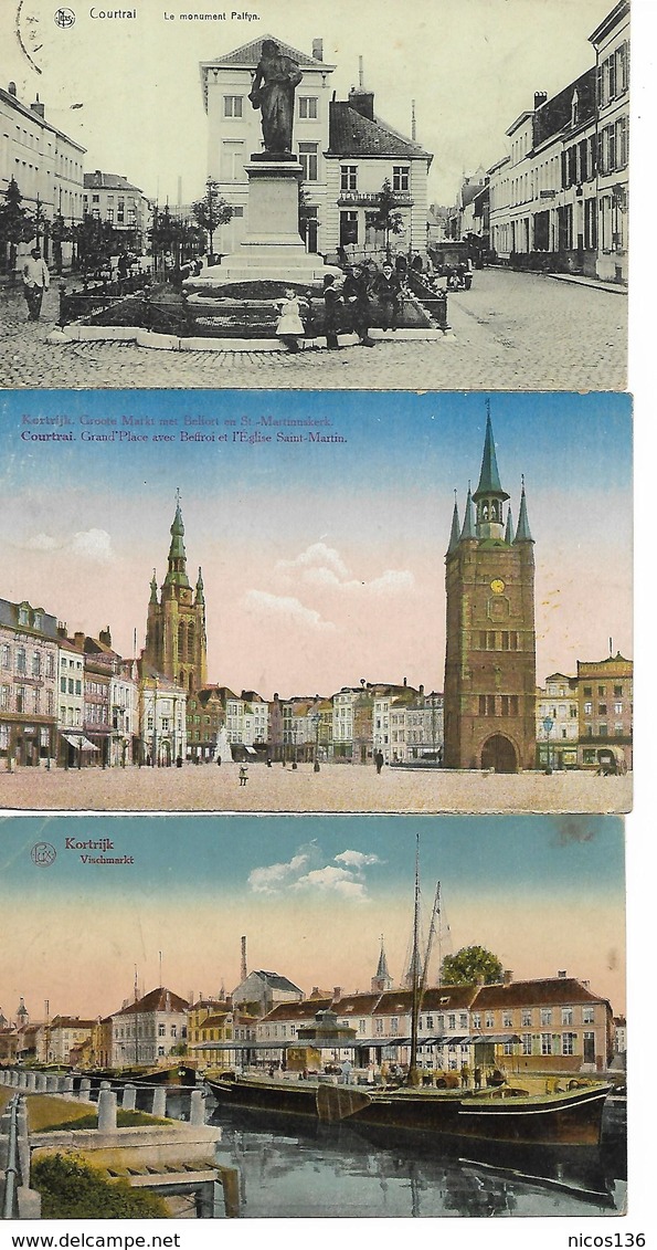 KORTRIJK   -  COURTRAI    LOT DE 9 CARTES - Kortrijk