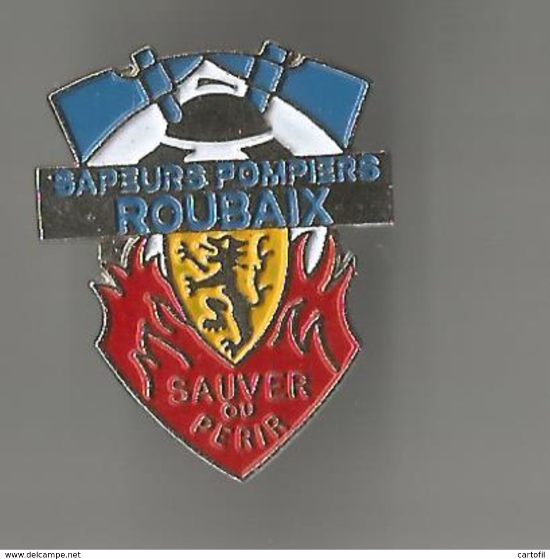 Pin's Sapeurs Pompiers Roubaix - Pompiers