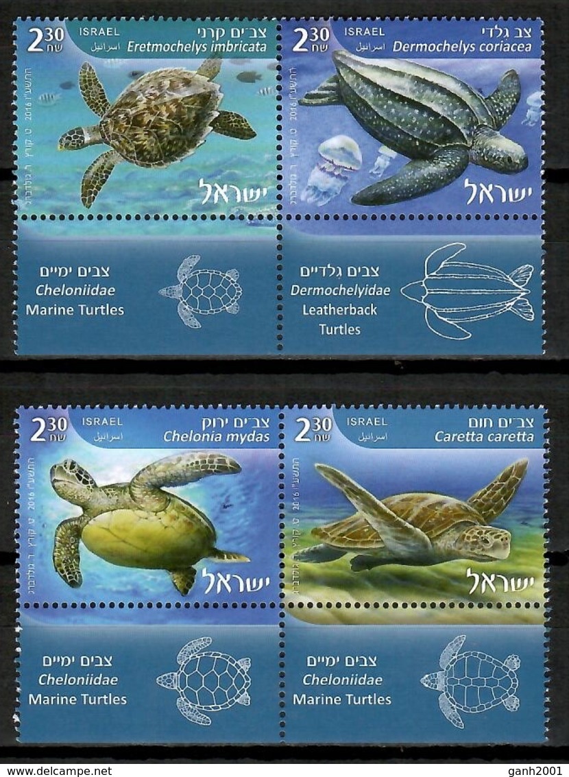 Israel 2016 / Reptiles Turtles MNH Tortugas Schildkröte / Cu14326  4-27 - Tortugas