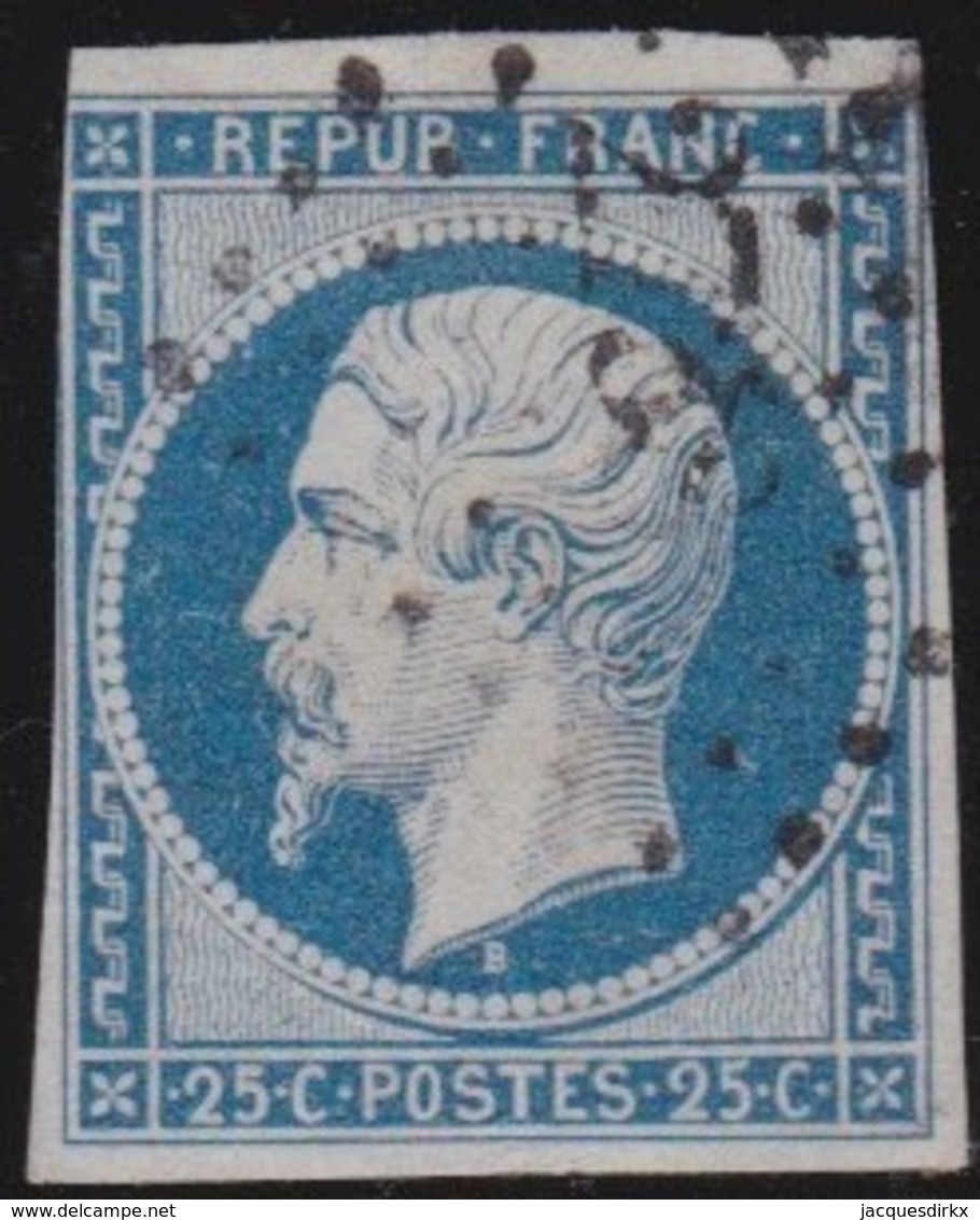 France  .   Yvert  .    10       .     O      .    Oblitéré   .  /   .   Cancelled - 1853-1860 Napoleon III