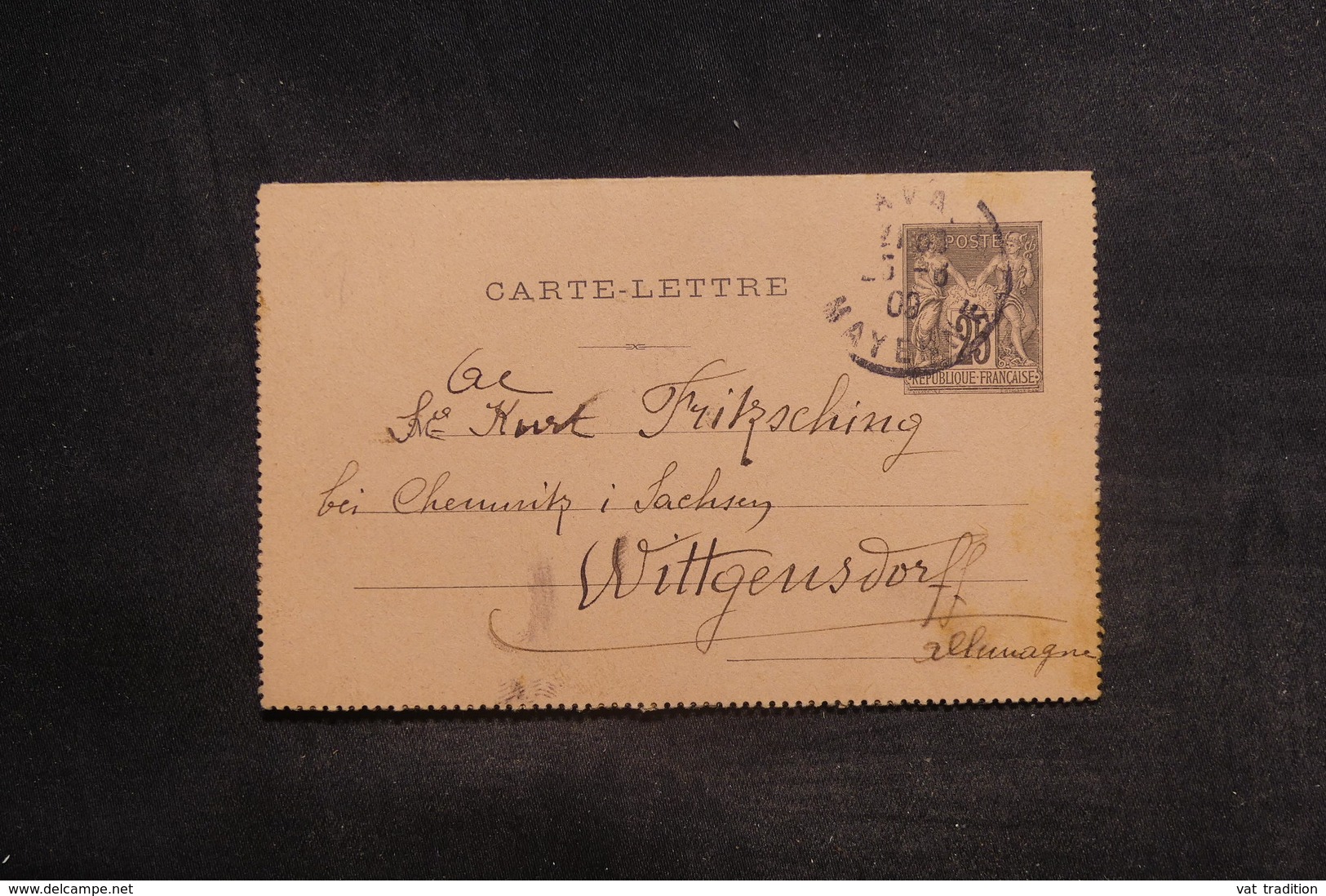 FRANCE - Entier Postal Type Sage Pour L 'Allemagne En 1909 - L 38546 - Cartes-lettres