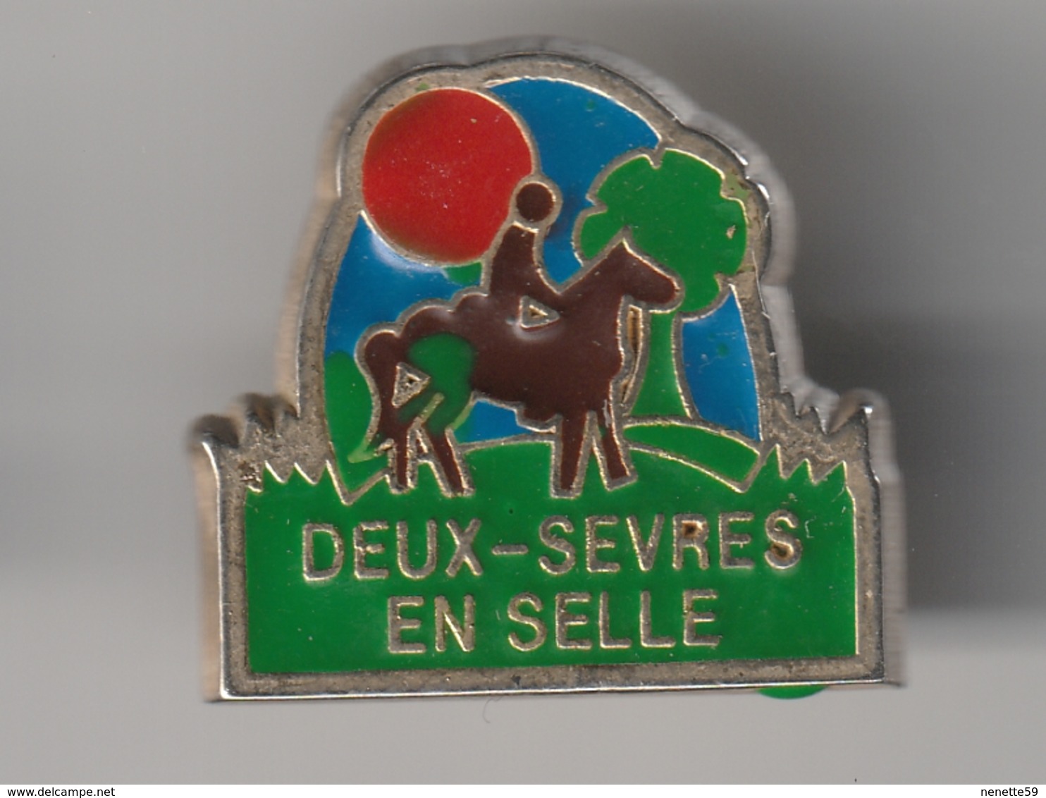 Pin's -- DEUX SEVRES En SELLE -- Cheval - Equitation - Verenigingen