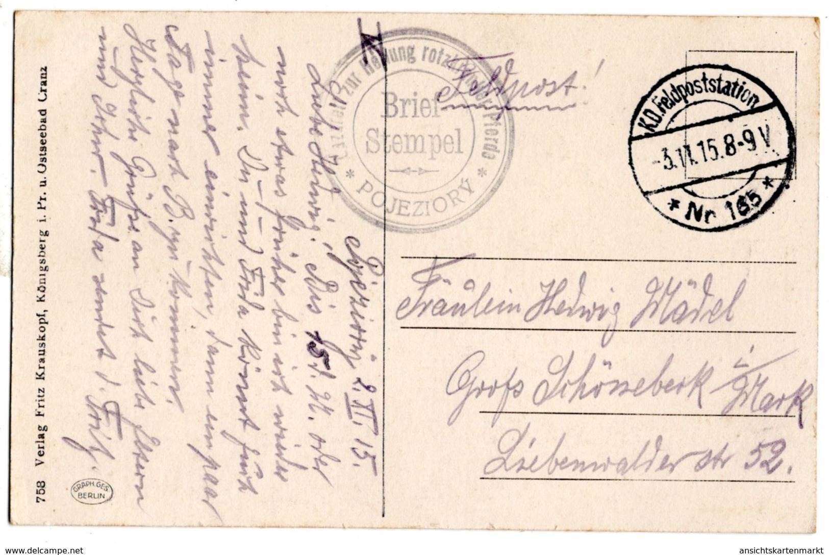 Wilkowiszki, Vilkaviskis, Russische Kirche, Der Krieg Im Osten, Alte Postkarte 1915 - Litauen