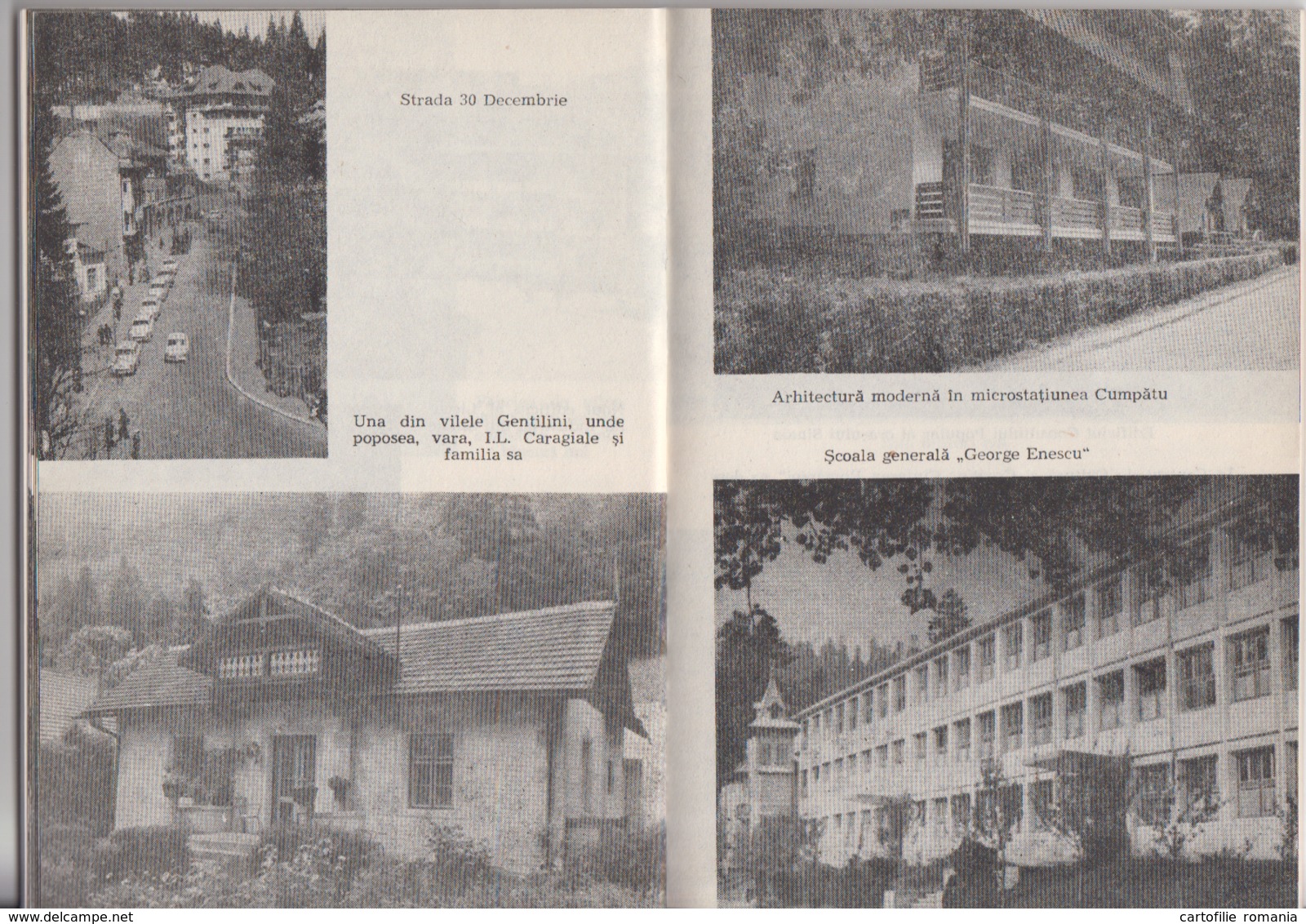 Romania - Sinaia - Tourist guide book - Railway cable car - Illustrated edition - Bucuresti 1989 - 117 pages