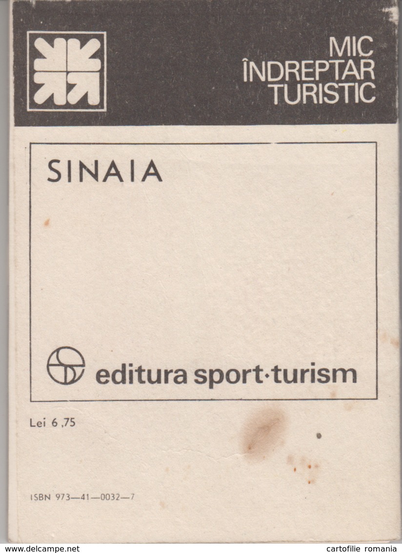 Romania - Sinaia - Tourist guide book - Railway cable car - Illustrated edition - Bucuresti 1989 - 117 pages