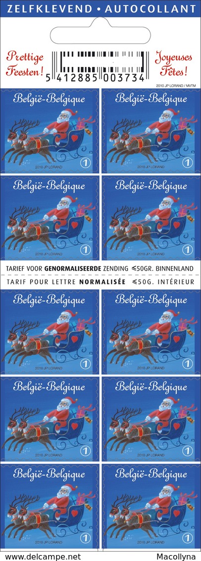 Boekje 116**/ Carnet 116 Kerstboekje Arreslee- Timbres De Joyeux  Noël 4087** Prettige Feesten - Joyeuses Fêtes! - Unclassified