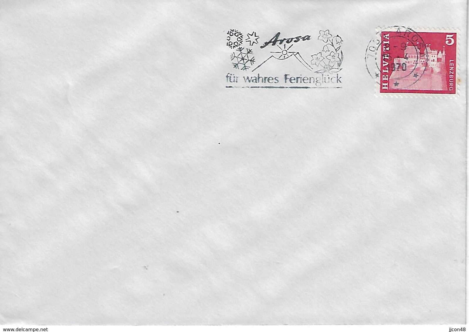 Switzerland 1970  AROSA  15.4.70  Mi.878 - Postmark Collection