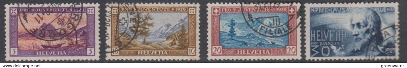 Switzerland 1929 Pro Juventute 4v Used (44123) - Used Stamps