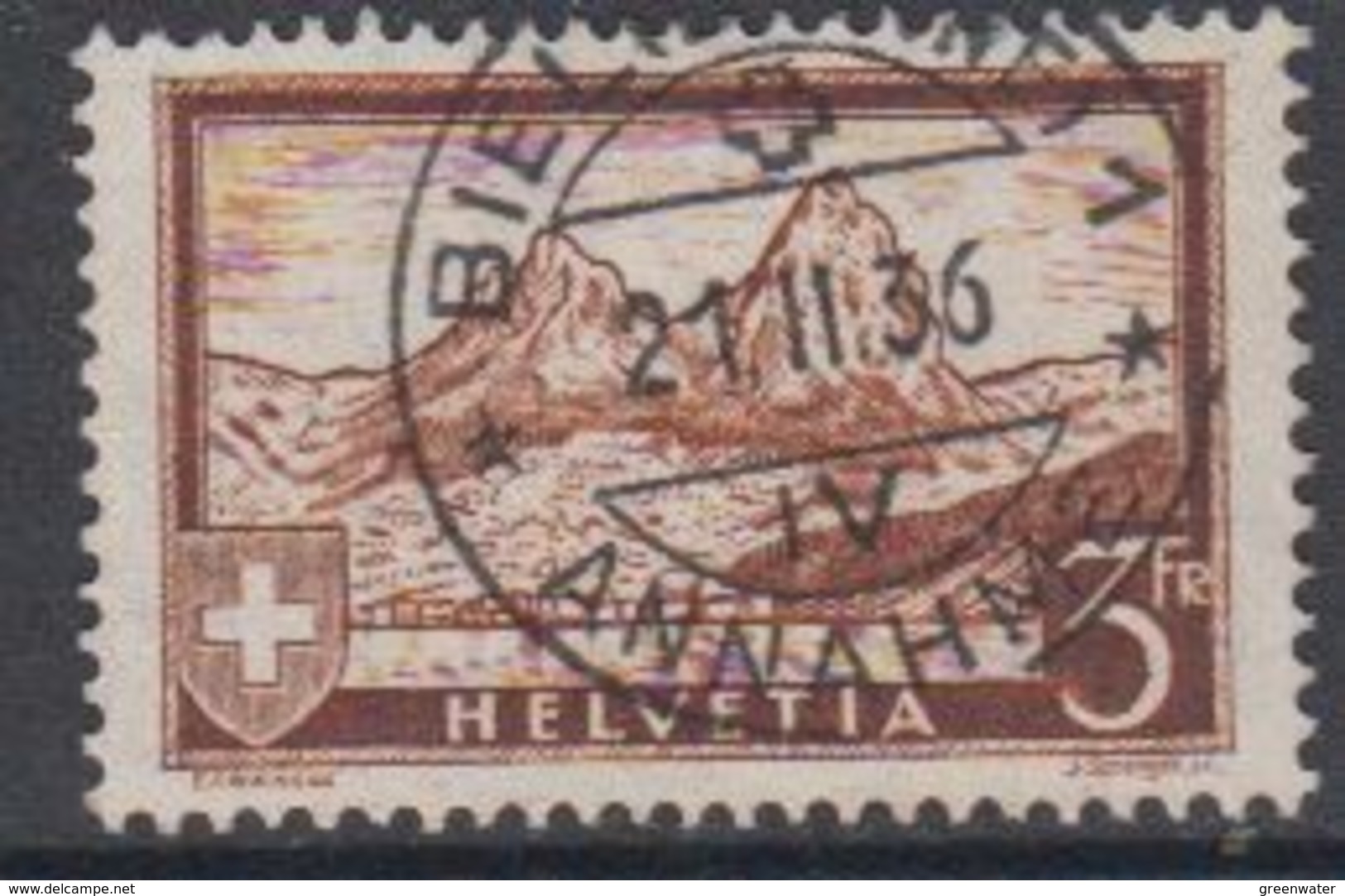 Switzerland 1931 Definitive / Mythen 3Fr 1v Used (44123C) - Gebruikt