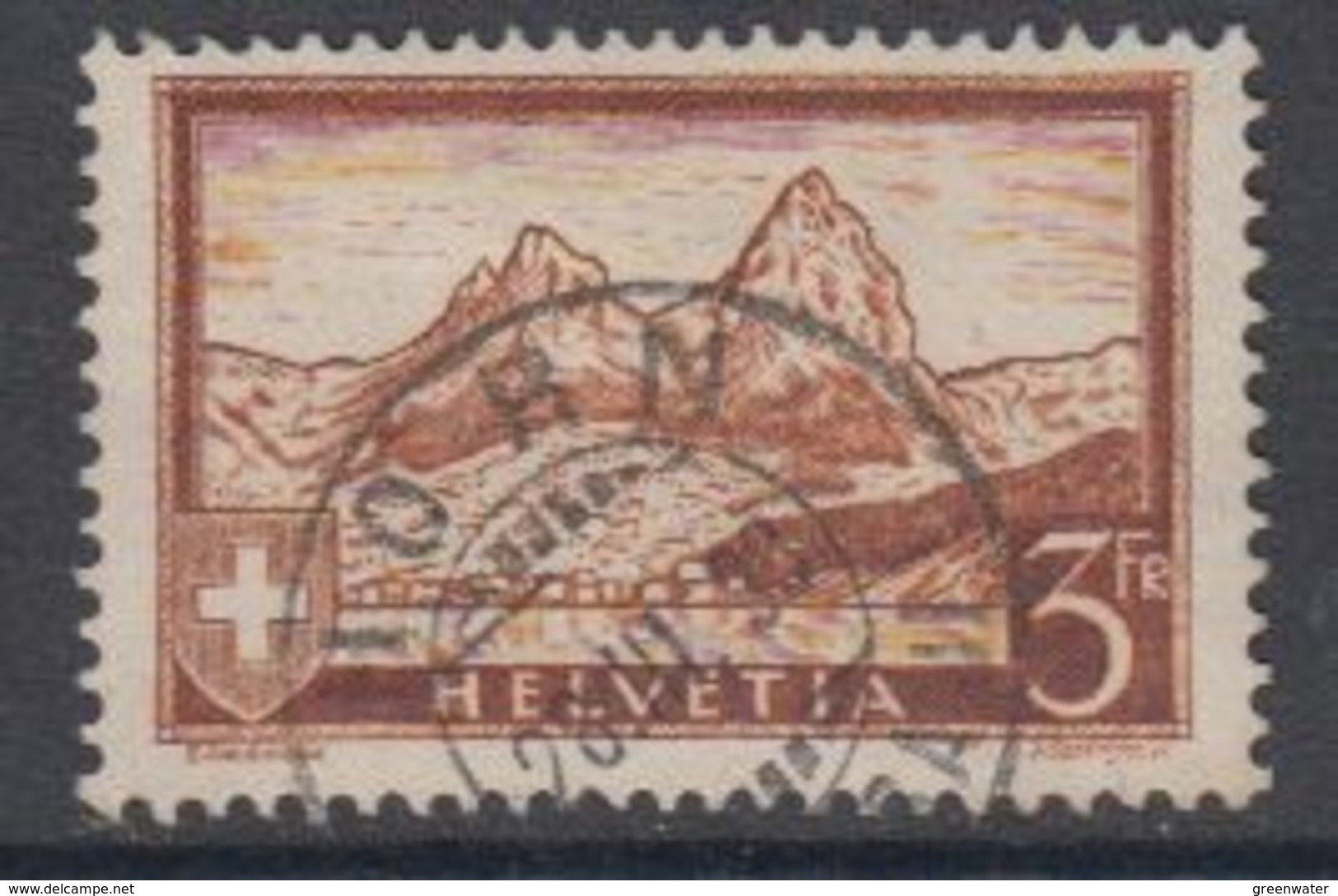 Switzerland 1931 Definitive / Mythen 3Fr 1v Used (44123D) - Gebruikt