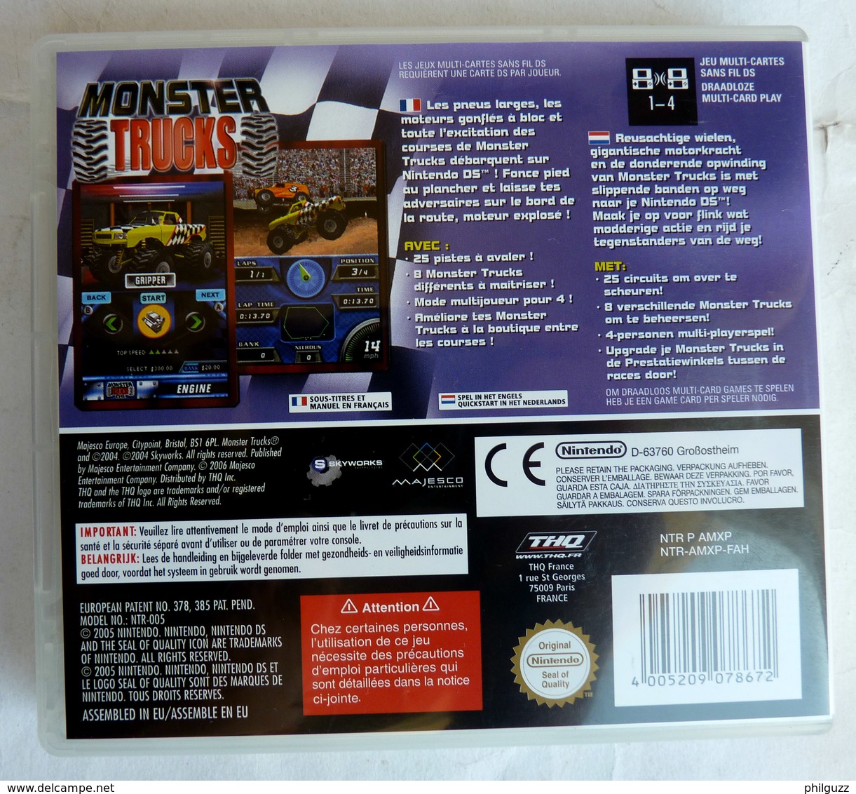 JEU NINTENDO DS - MONSTER TRUCKS - Nintendo DS