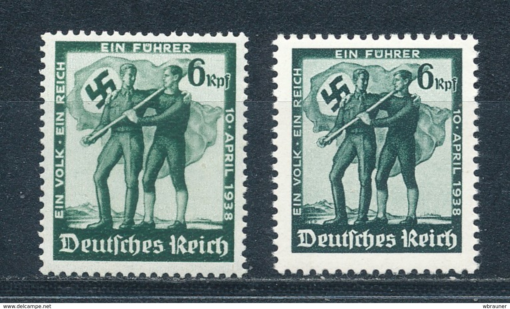 Deutsches Reich 662 ** + 663 ** Mi. 5,- - Nuovi