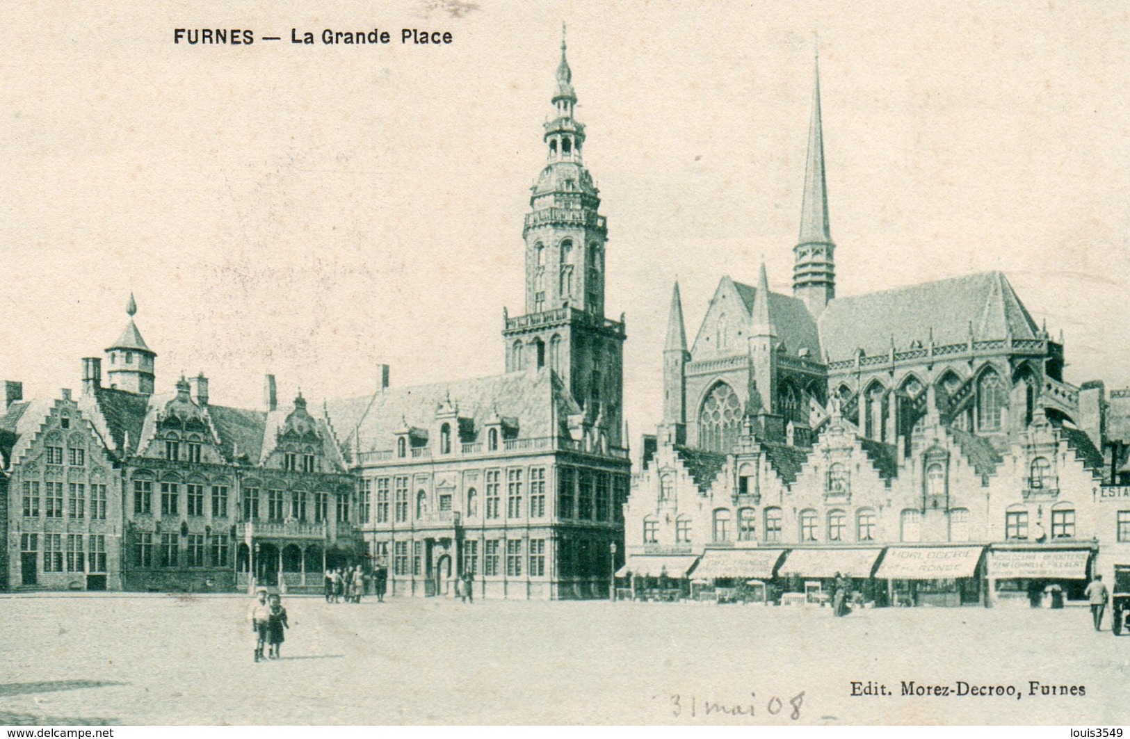 Veurne -    Furnes -   La  Grande  Place. - Veurne