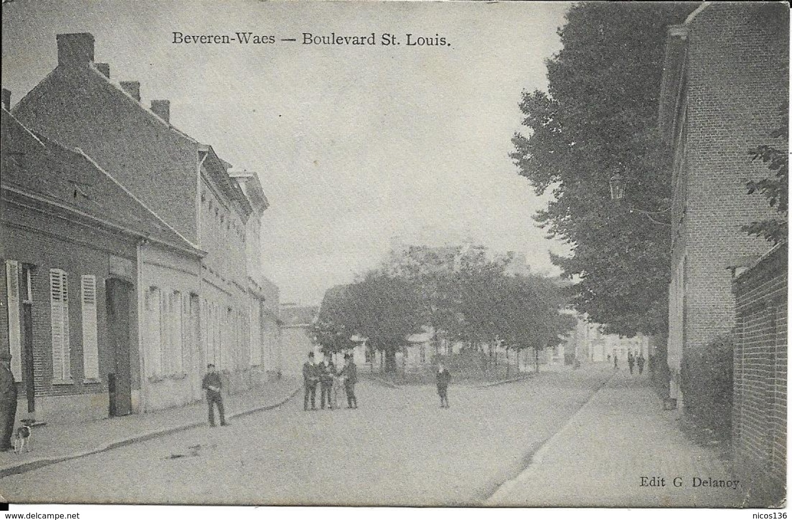 BEVEREN-WAES   BOULEVARD  ST. LOUIS     ECRITE 1914 - Beveren-Waas