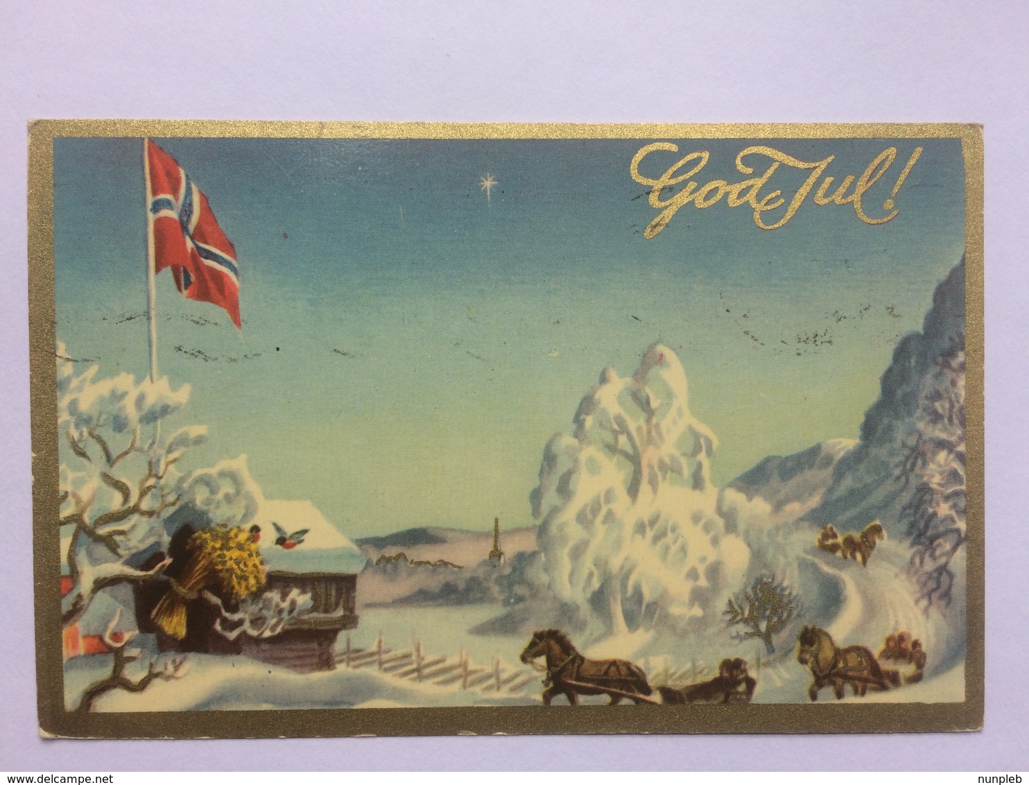 NORWAY - Christmas Postcard - God Jul! - 1950 - Other & Unclassified