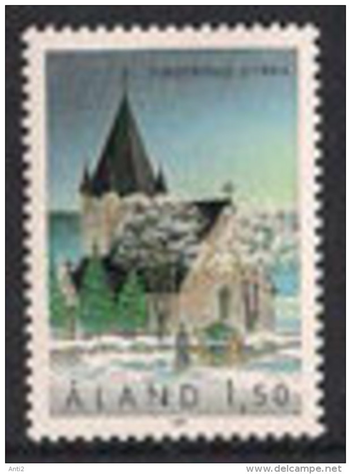 Aland Åland 1989 Church Of Finström (12. Jh.), Mi 37, MNH(**) - Aland