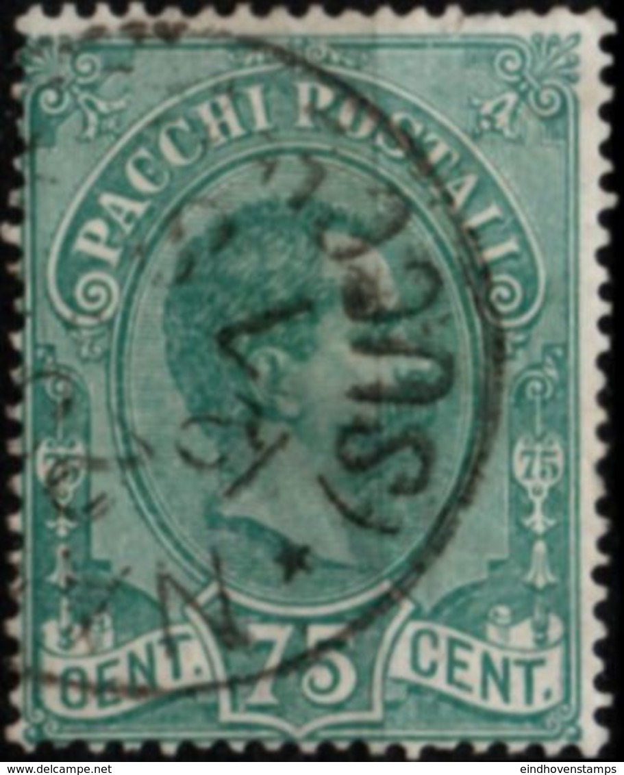 Italy, 1884 75 C Parcel Stamp Cancelled - Postal Parcels