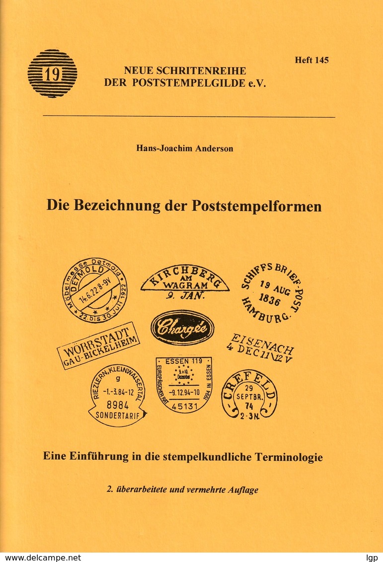 H.J. Anderson "Die Bezeichnung Der Poststempelformen" 2. Auflage 1996 - Otros & Sin Clasificación