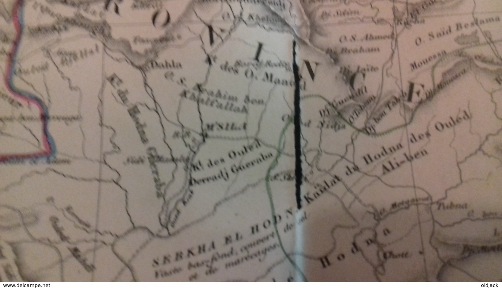 Carte De L'Algérie (physique Et Politique).par A. VUILLEMIN.1856.(col1c) - Mapas Geográficas