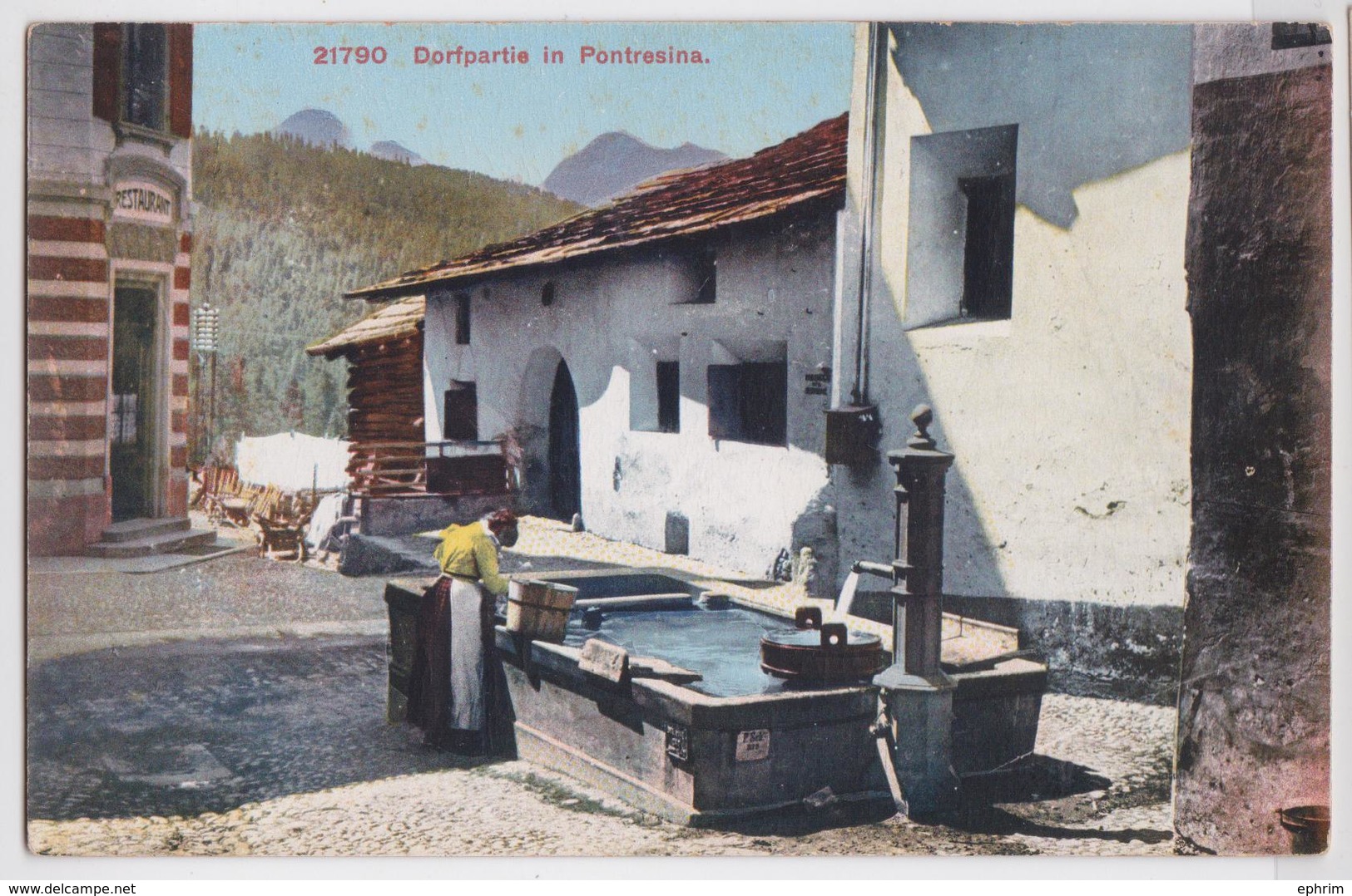 Dorfpartie In PONTRESINA - Puits - Pontresina