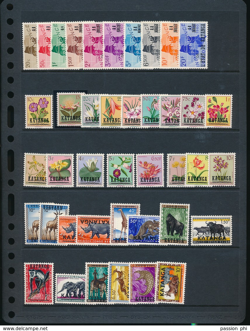 KATANGA  COMPLETE COLLECTION MNH - Katanga