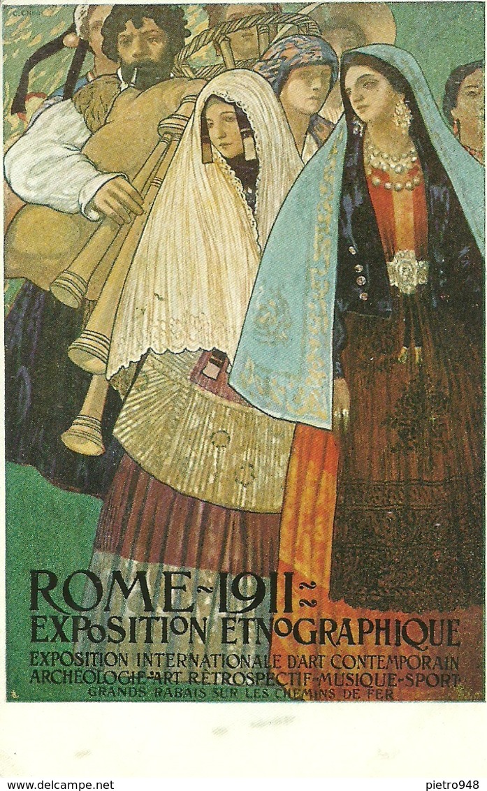 Roma, Rome 1911, Exposition Etnographique Internaz., Riproduzione C13, Reproduction, Illustrazione - Esposizioni