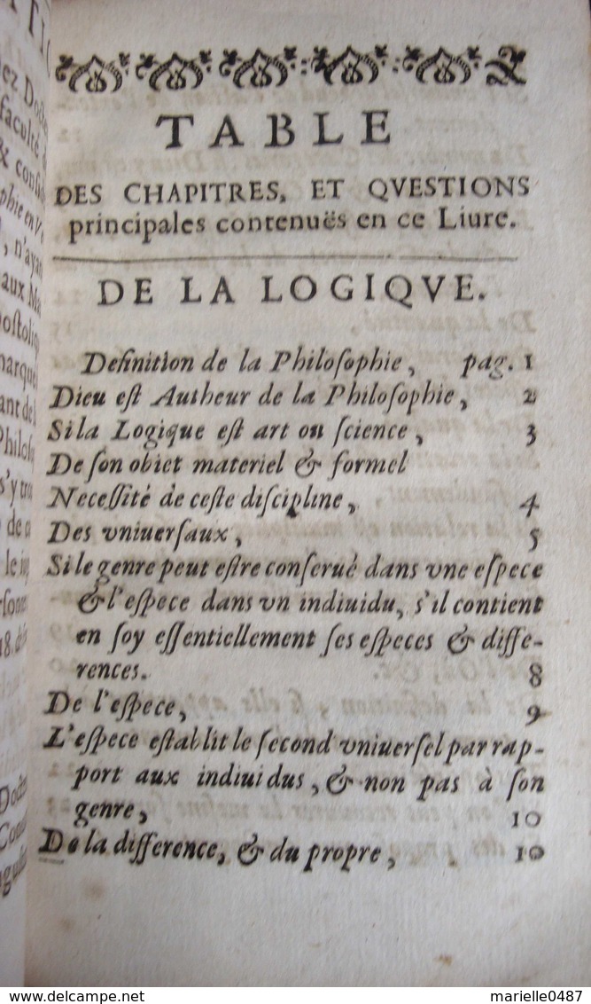 Philosophie 1657 - Jusque 1700