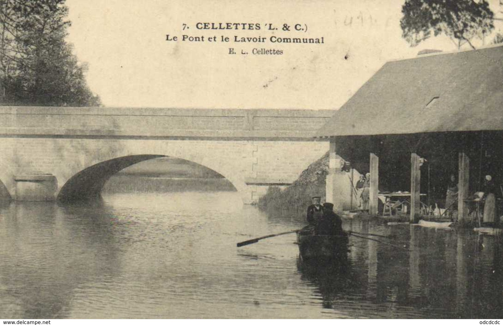 CELLETTES Le Pont Et Le Lavoir Communal RV - Autres & Non Classés