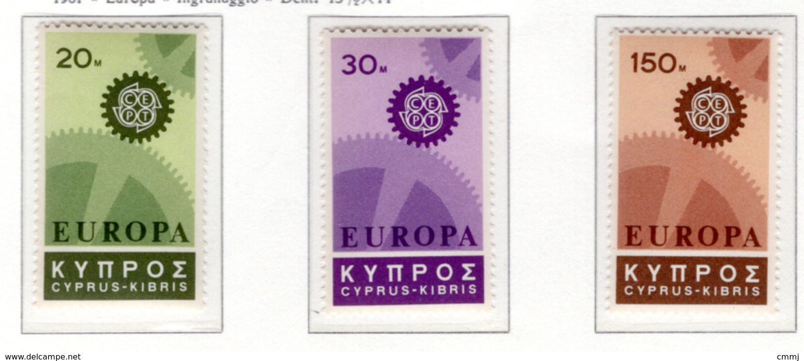 1967 -  CIPRO  - Mi. Nr. 292/294 -  NH -  (UP121.32) - Nuovi