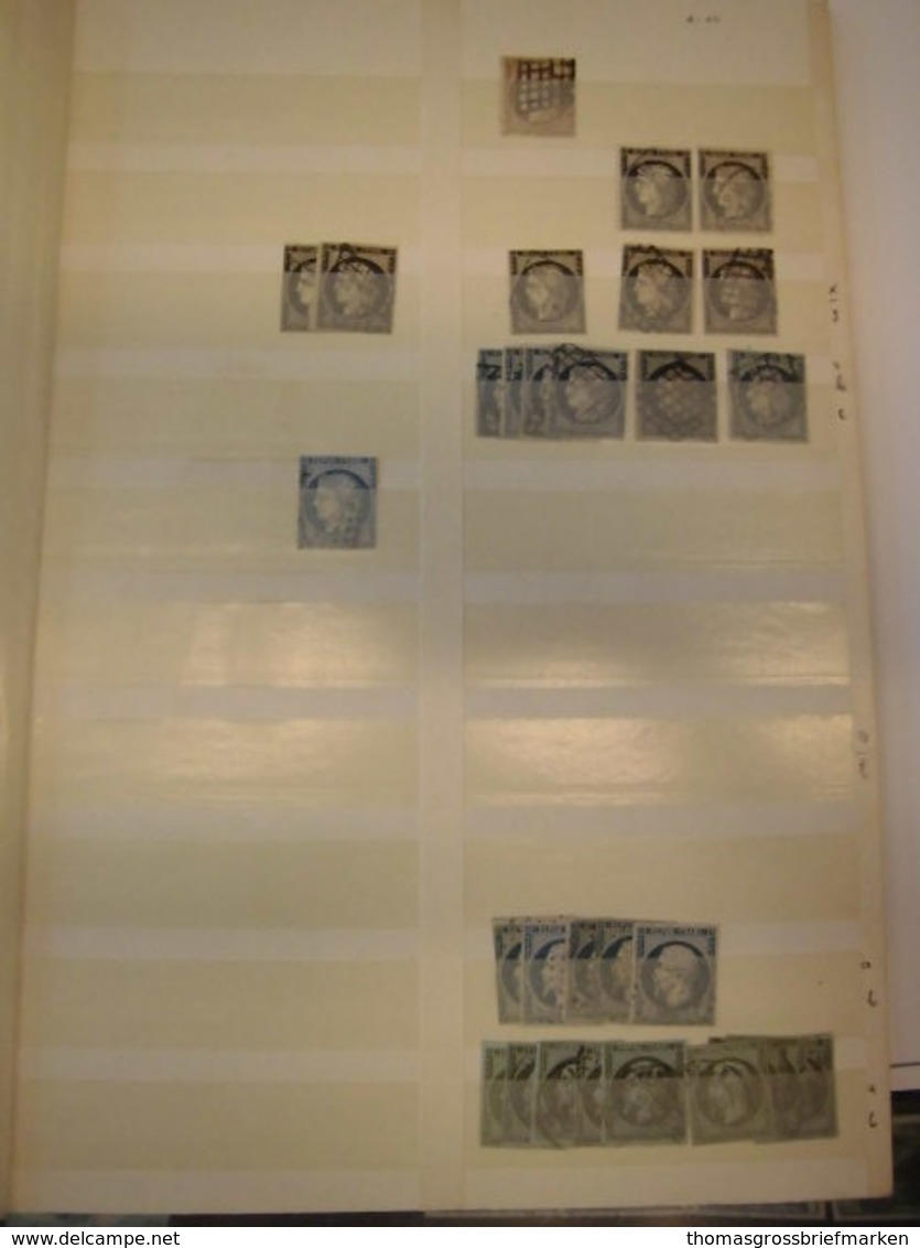 Sammlung Posten Frankreich Gestempelt 1849-1872 Ca 500 Marken M€ Ca 10000 (1537) - Collections