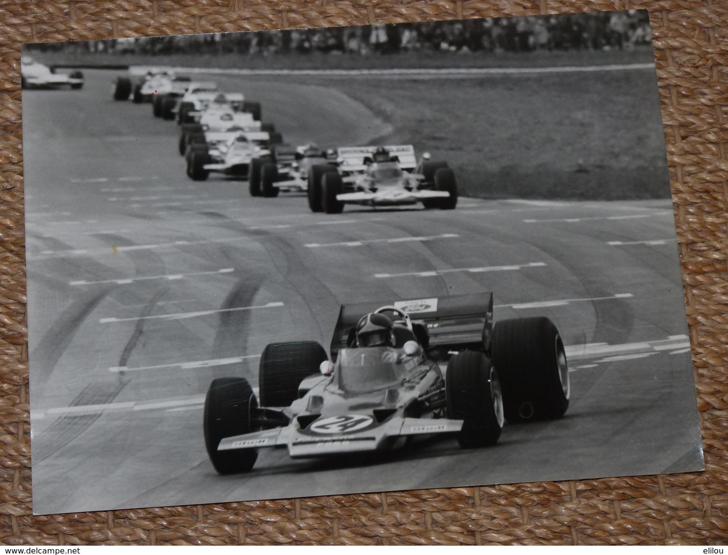 Rare!  Belle Photo Ancienne Voiture Ancienne Emerson Fittipaldi Tampon Photographe Course! F1 - Automobili