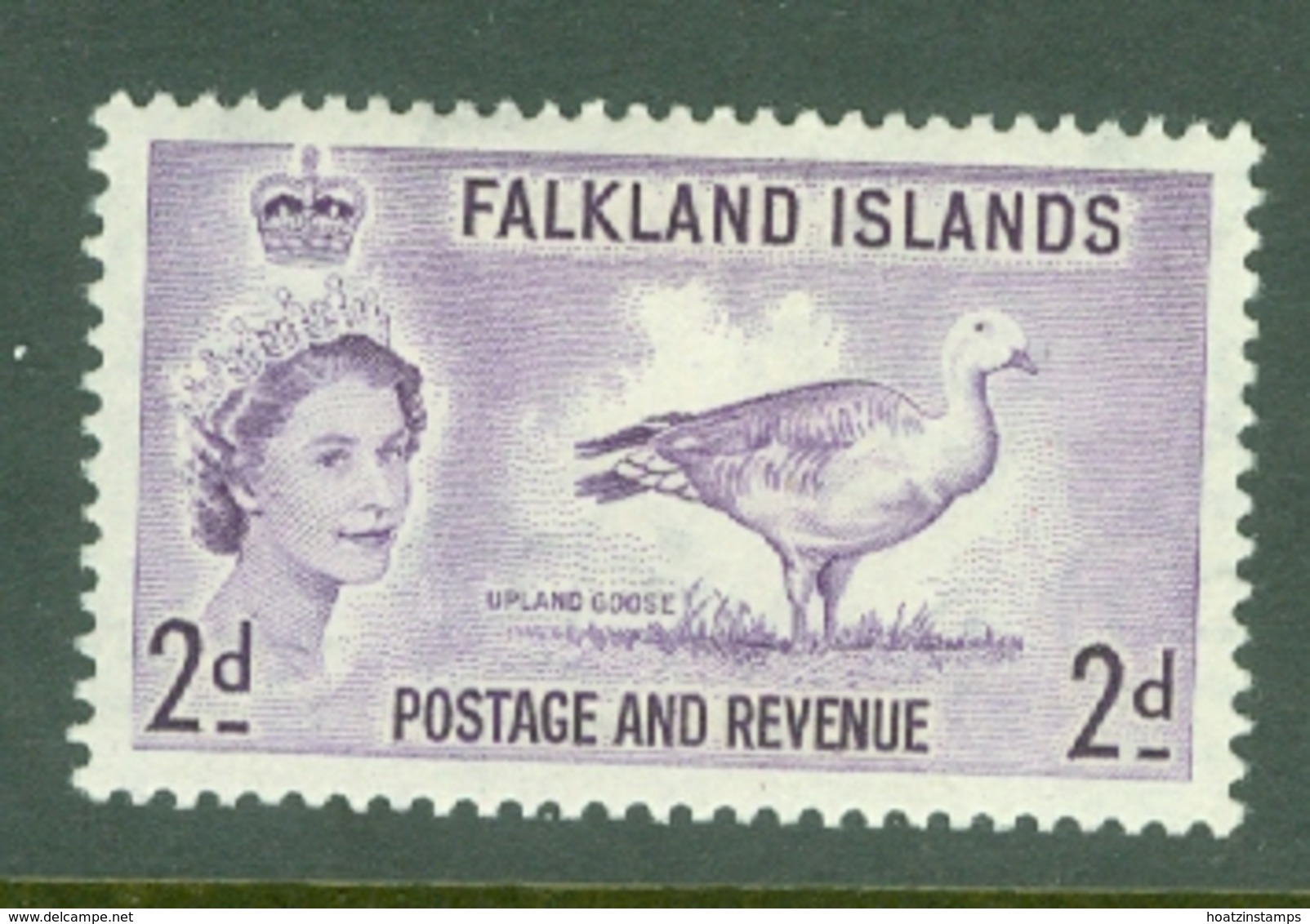 Falkland Is: 1955/57   QE II - Pictorial   SG189    2d       MH - Falkland Islands