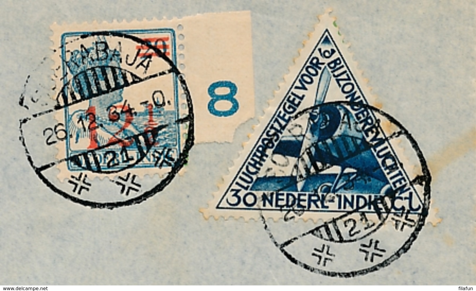 Nederlands Indië - 1934 - SCVT Uiver-cover Verzonden Per IJsvogel (ivm Uivercrash) Van Soerabaja Naar Den Haag - Nederlands-Indië