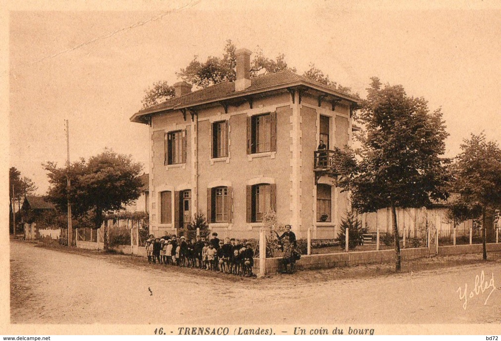 TRENSACQ ( 40 ) - Un Coin Du Bourg + Cpa D' échassiers Landais - Autres & Non Classés