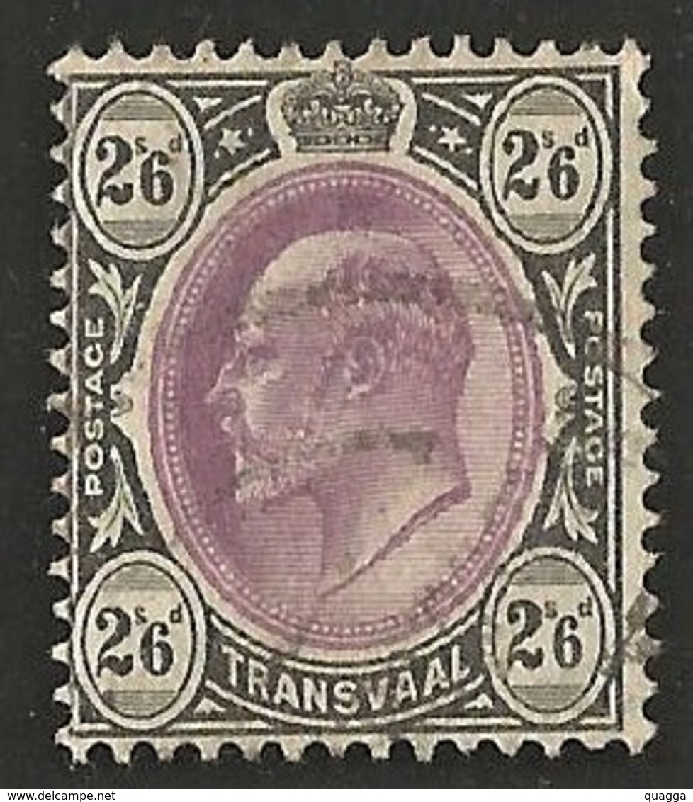 Transvaal 1902. 2s6d Magenta And Black (wmk CA). SACC 259, SG 253. - Transvaal (1870-1909)