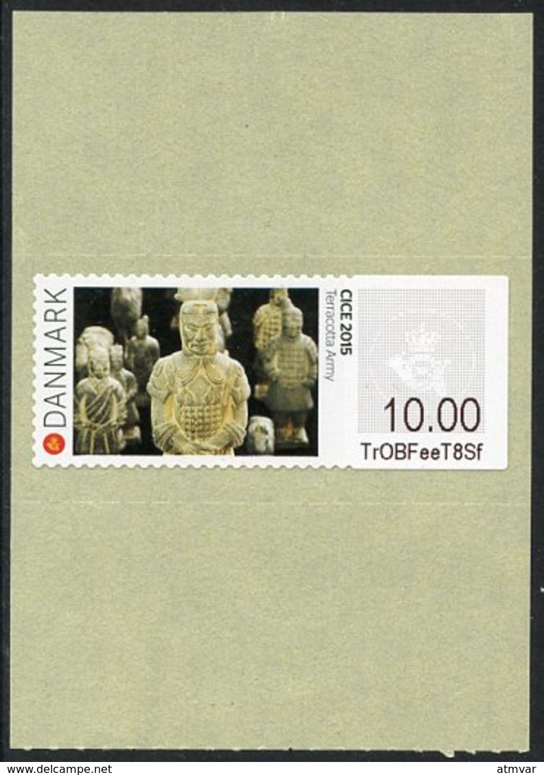 DENMARK / DANEMARK (2015) - CICE 2015 - China, Terracotta Army, Guerreros De Terracota, Armée De Terre Cuite - Automaatzegels [ATM]