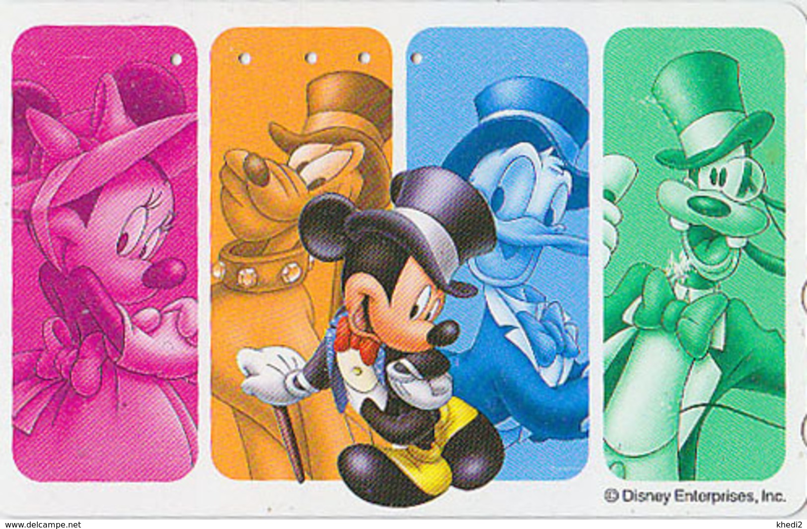 Télécarte Japon / 110-208201 - DISNEY Enterprises - Mickey Minnie Donald / Dai Ichi Life Théâtre - Japan Phonecard Assu - Disney