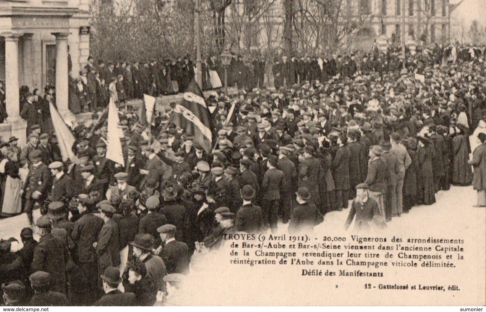 TROYES ( 10 ) - Défilé De 20000 Manifestants Vignerons . - Troyes