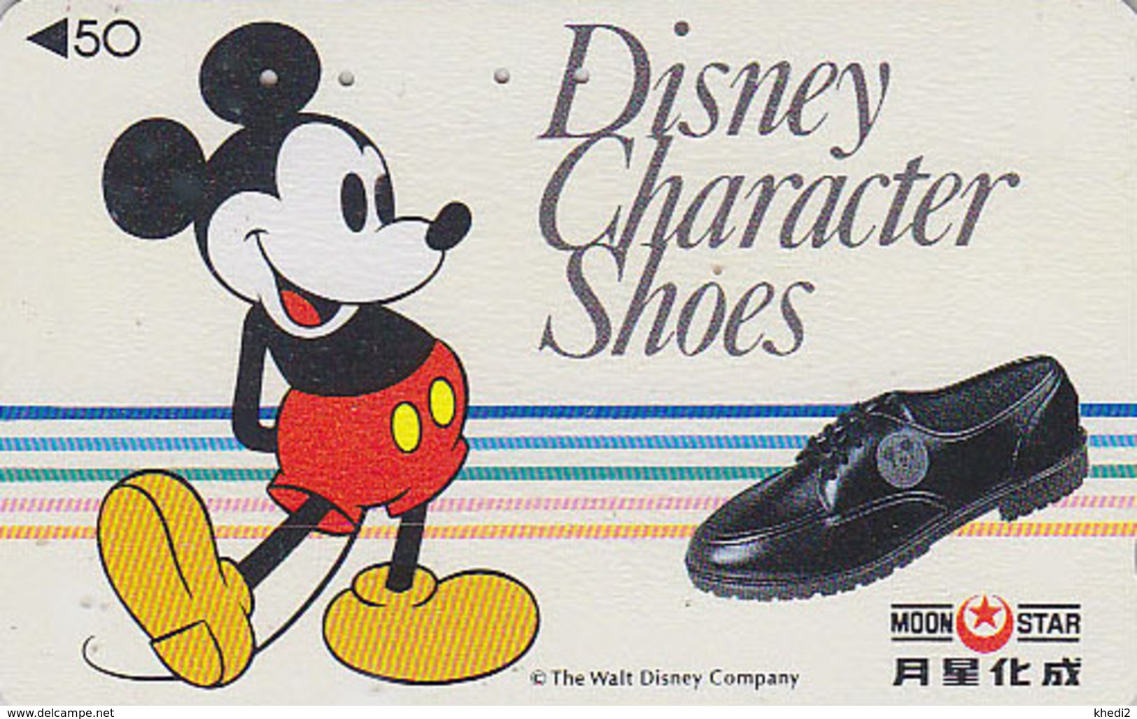 Télécarte Japon / 110-011 - DISNEY CHARACTER SHOES - Mickey Mouse Chaussure - Japan Phonecard Telefonkarte - Disney