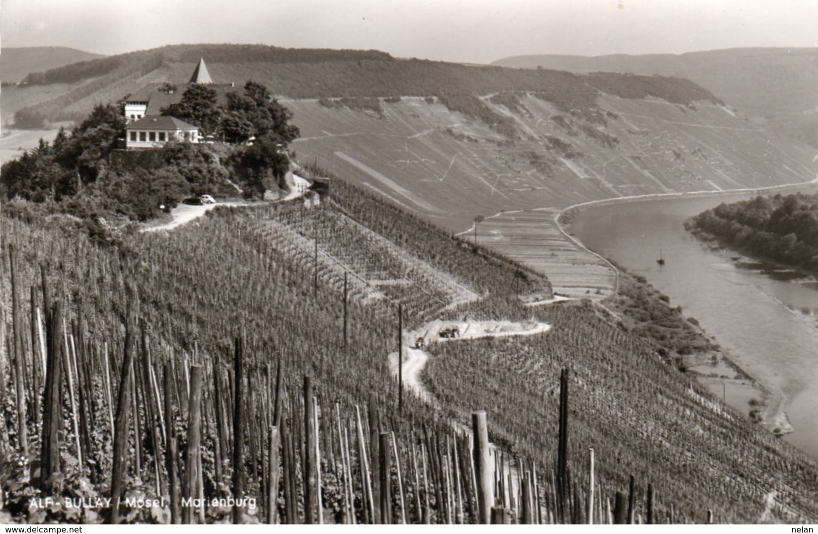 ALF-BULLAY-MOSEL-MARIENBURG- VIAGGIATA 1963 -REAL PHOTO - Alf-Bullay