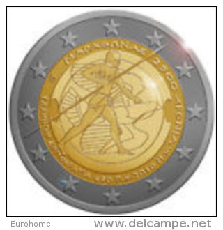 Griekenland 2010    2 Euro Commemo  Marathon  UNC Uit De Rol  UNC Du Rouleaux  !! - Grèce