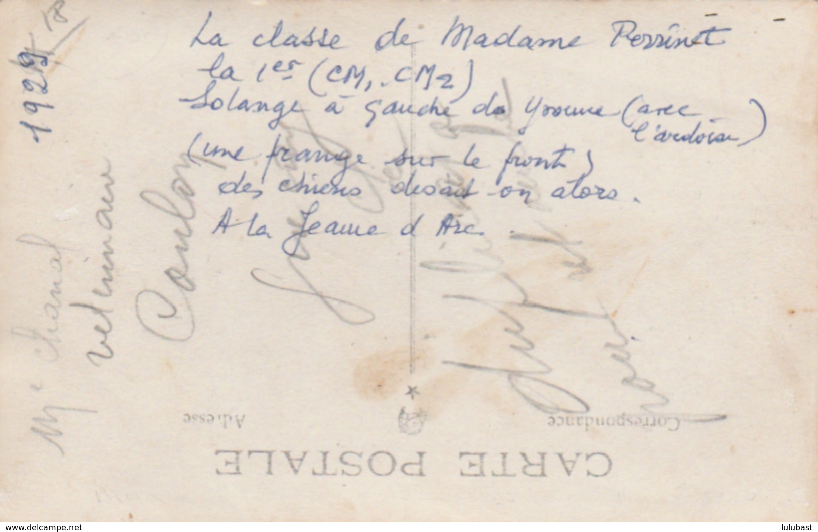 Graçay : Carte-photo Des élèves De La Classe De Mme Perrinet. - Graçay