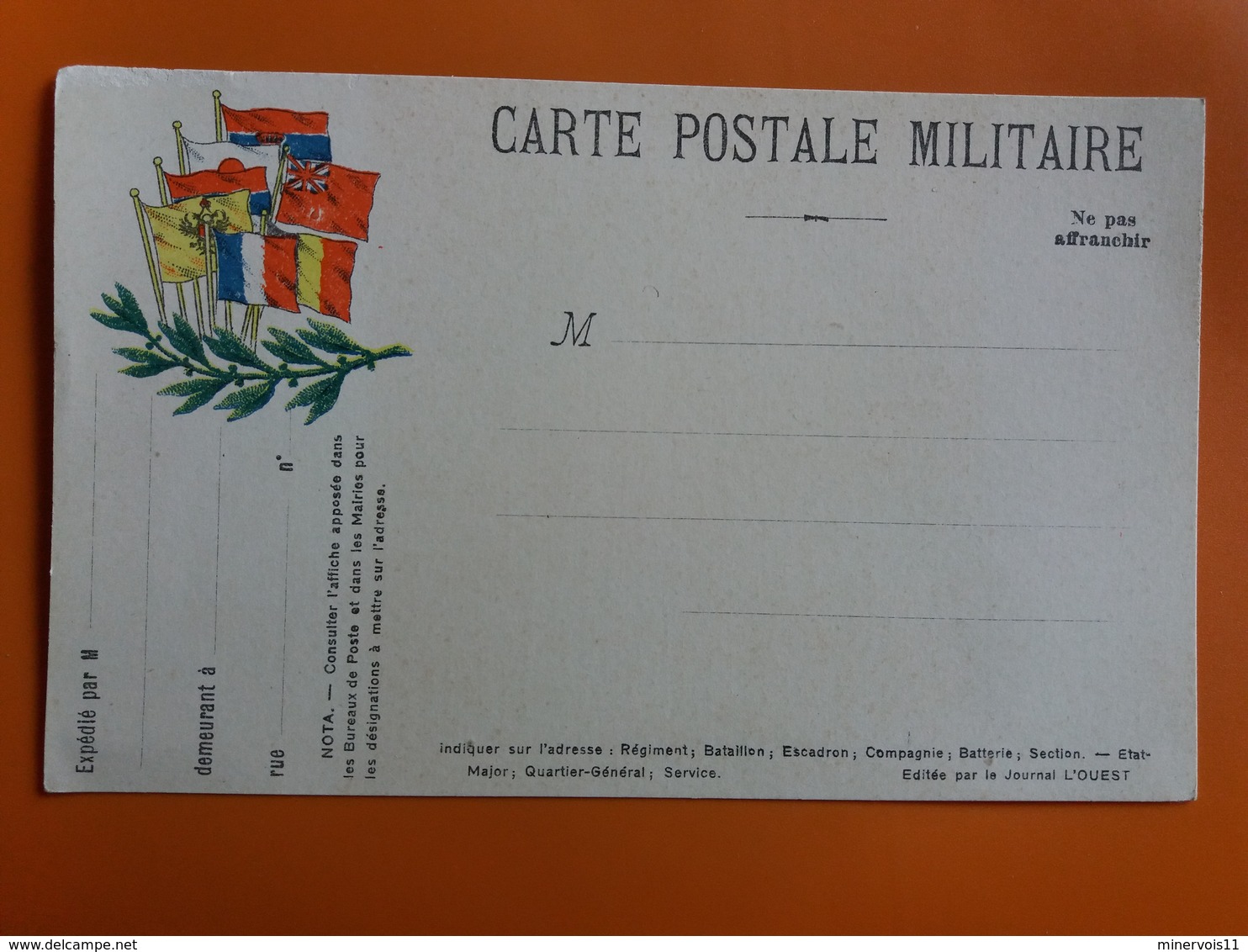Carte Postale Militaire - Autres & Non Classés