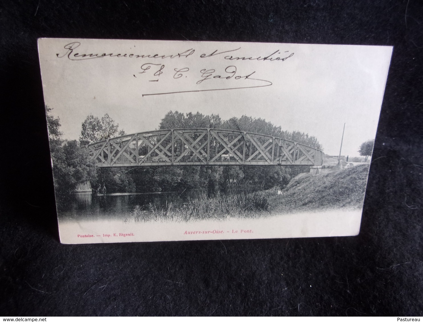 Auvers - Sur - Oise.Le Pont. Avant 1903.Voir 2 Scans . - Auvers Sur Oise