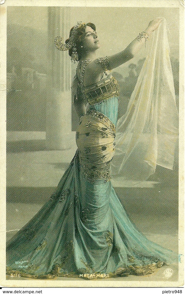 Mata Hari, Danzatrice E Agente Segreto, Riproduzione C23, Reproduction, Illustrazione Waleri Illustratore - Donne Celebri