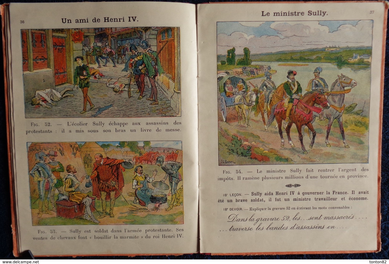 Cours Gauthier - Deschamps -  HISTOIRE DE FRANCE EN IMAGES - Librairie Hachette - ( 1933 ) .