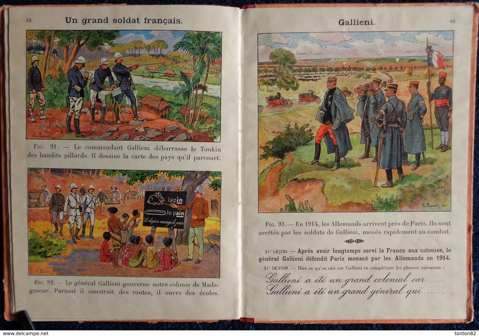 Cours Gauthier - Deschamps -  HISTOIRE DE FRANCE EN IMAGES - Librairie Hachette - ( 1933 ) .