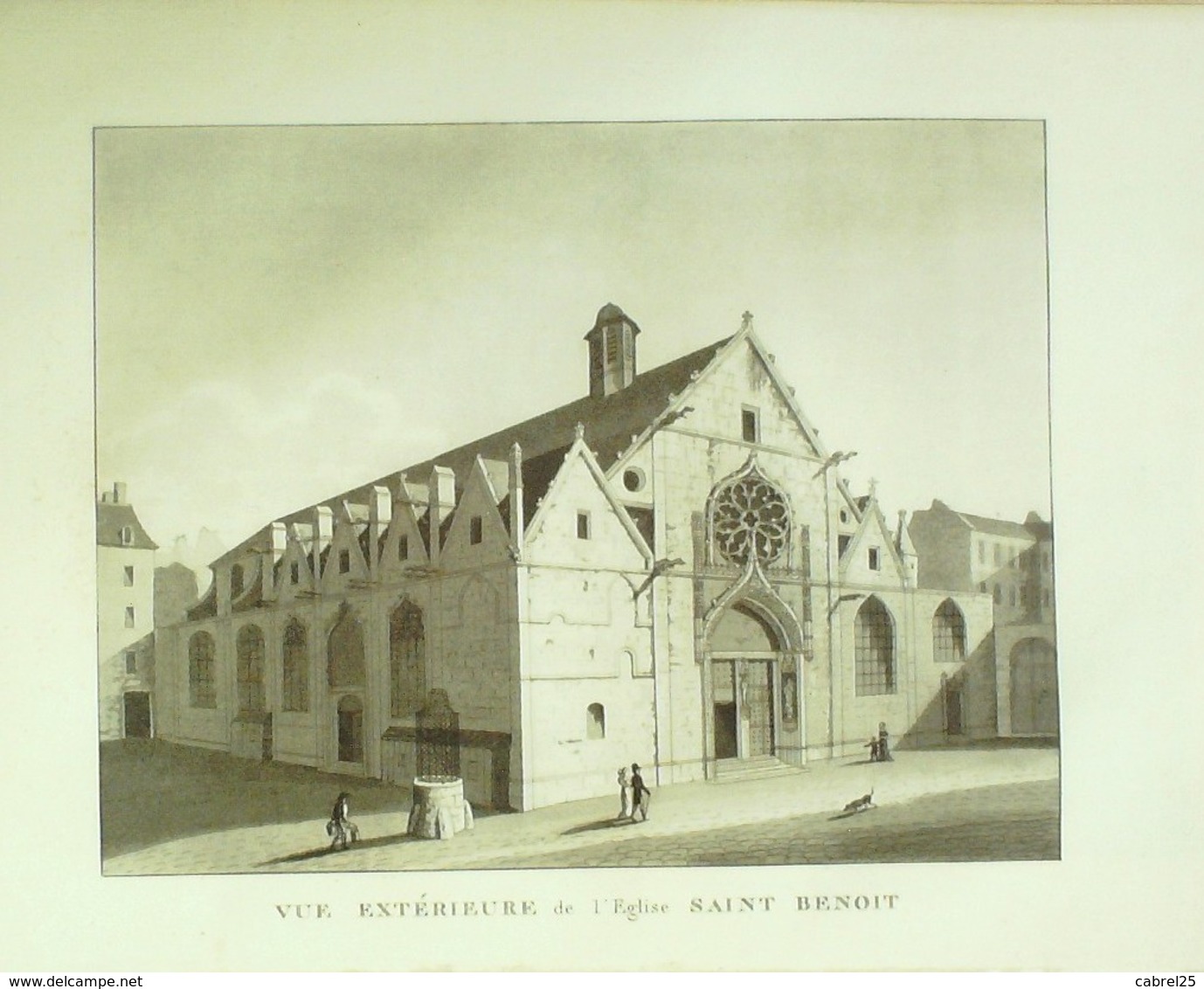 PARIS 5-SAINT BENOIT Eglise (vue Extérieure)-1870-VP96 - Estampes & Gravures